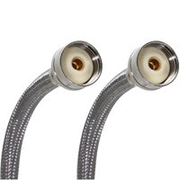 6941314 Washer Hose Stainless Steel, 2 Pack .75 X 60 In.