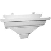6920987 White Gutter Drop Outlet 2 X 3 In.