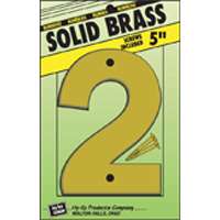 Hy-ko Products 4323184 Number 2 5 In. Decorative Brass Number