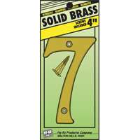 Hy-ko Products 251199 4 In. No.7 Brass House Number