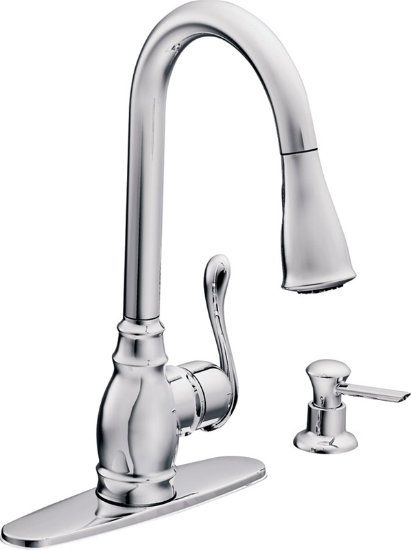 1924224 Kitchen Faucet Single Pullout Stainless Steel