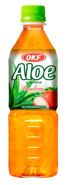 UPC 884394000903 product image for OKF AVS350 Aloe Standard Strawberry 500 ml. - Case of 20 | upcitemdb.com