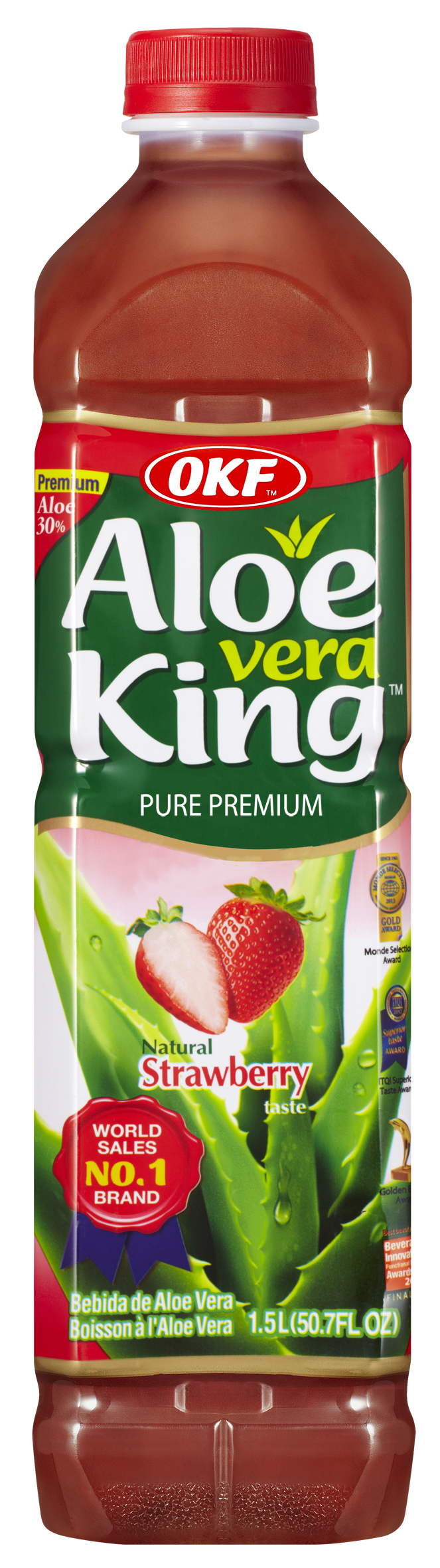 Avk050 Aloe King Strawberry, 1.5 Liter - Case Of 12