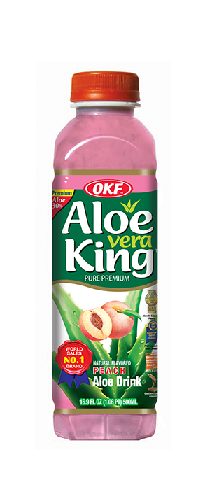 Avk360 Aloe King Peach, 500 Ml. - Case Of 20