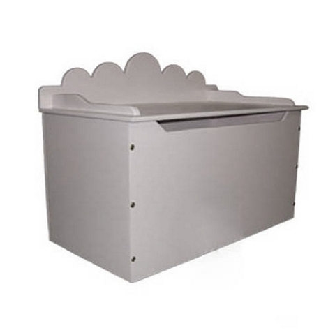 Cloud Back Toy Chest White