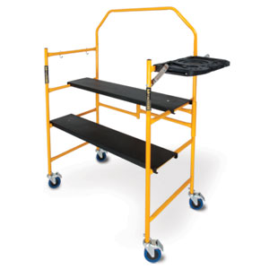 I-imcnt Jobsite 4 Ft. Mini Scaffold With Safety Rail And Work Tray