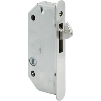 E2171 Sliding Door Stile Lock, Plated Steel