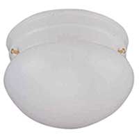 F13wh01-68543l 1 Light Flush White Ceiling Fixture