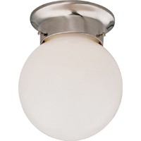 F3bb01-3375-bn 1 Light Flush Ceiling Fixture Brushed Nickel