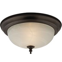 F51wh02-1005-orb 2 Light Flush Ceiling Fixture Bronze