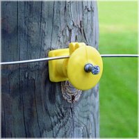 Iwkny-fs Insulator Wood Post Knob Nail, Yellow