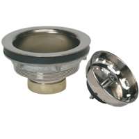 K5435dsbn Strainer With Fixed Post Stainless Steel Basket, Brushed Nickel
