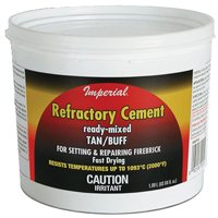 Imperial Manufacturing Kk0308 Refractory Cement Buff 128 Oz.