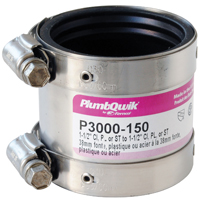 Fernco. P3000-150 Shielded Flex Coupling, 1.5 In.