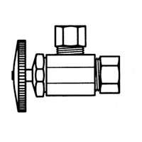 Pp123pclf Angle Water Supply Line Valves Nom. Compression X O D 0.5 X 0.25 In.