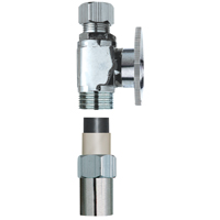 Pp20322lf Water Supply Line Transitional Valves, Chrome, 0.5 X 0.37 In.