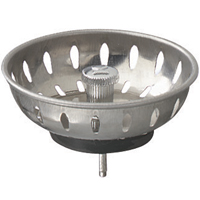 Pp22022 Fixed Post Strainer Basket, Stainless Steel
