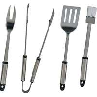 Q-430a3l Bbq Tool Set Stainless Steel 4 Piece
