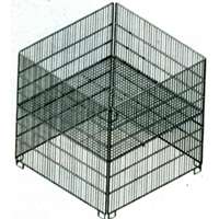 R40-cldb-sq 2 X 2 In. Zinc Bin Adjustable Shelf Grid