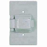 Cooper Wiring S1961 1-gang Non-metalic Single Receptacle Cover