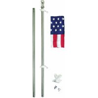 Flag Sstint-am6 American 2 Piece 6 Ft. Steel Pole Kit