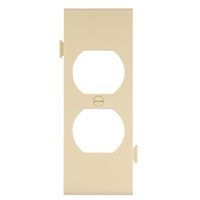 Cooper Wiring Stc8v Snap-tog Duplex Receptacle Center Plate, Ivory