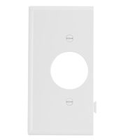 Cooper Wiring Ste7w Snaptog Single Receptacle End Plate, White