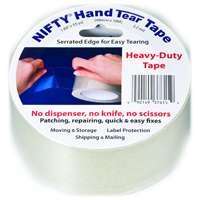T3761rtl Clear Tape Hand Tear, 2 In. X 55 Yds.