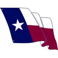 Flag Tex1-1 Texas Poly Flag Kit 3 X 5 Ft.