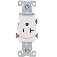 Cooper Wiring Tr1877w-bxsp 20 Amp Tamper Resistant Commercial Single Receptacle