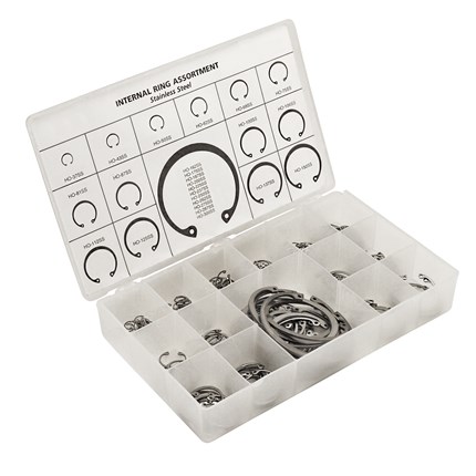 Rci37300ss Metric Stainless Steel Internal Ring Assortment - 243 Pieces