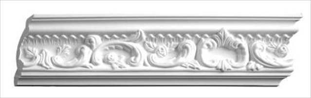 5apd10060 94.5 X 4.5 In. Floral Crown Moulding