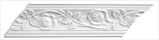 5apd10066 94.5 X 3.37 In. Floral Crown Moulding