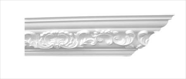 5apd10087 94.5 X 4.5 In. Floral Crown Moulding