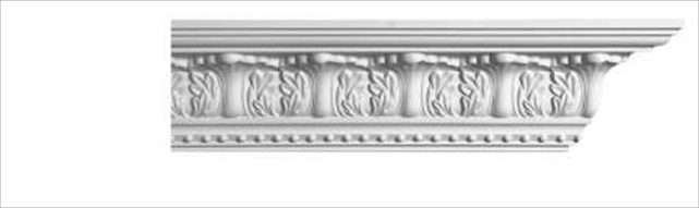 5apd10088 96 X 5 In. Acanthus And Dots Crown Moulding