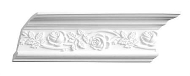 5apd10089 94.5 X 5.5 In. Floral Crown Moulding
