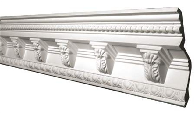 5apd10097 94.5 X 5.25 In. Acanthus Leaf Corbel With Egg And Dart Crown Moulding