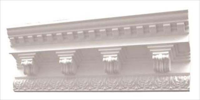 5apd10111 96 X 11.93 In. Dentil And Corbels Crown Moulding