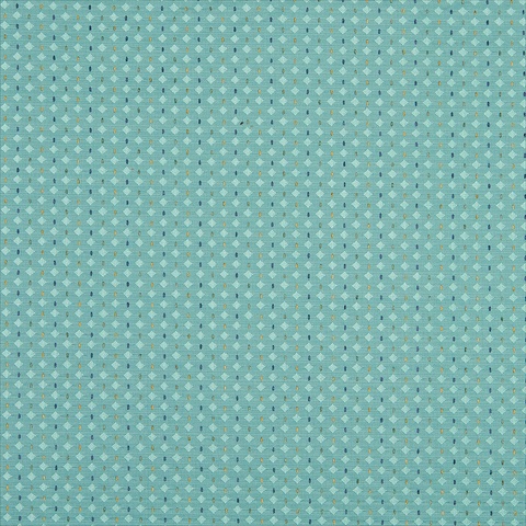 K0050G 54 in. Wide Light Blue And Navy Small Scale Diamonds Upholstery Jacquard Fabric