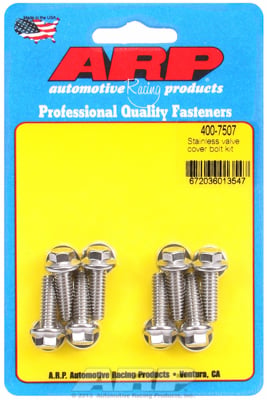 4007507 Cast Aluminum- Stainless Steel- Hex Valve Cover Bolt Kit