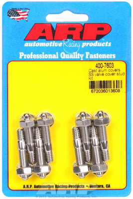 4007603 Cast Aluminum- Stainless Steel- Hex Valve Cover Stud Kit