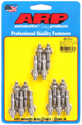 4007614 Cast Aluminum, Stainless Steel, 12 Point Valve Cover Stud Kit