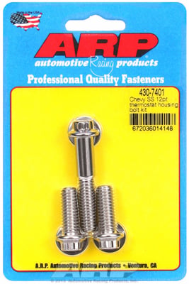 4307401 Chevrolet, Stainless Steel, 12 Point Thermostat Housing Bolt Kit