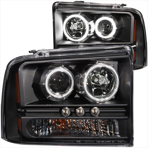 111117 Led Projector Headlights Black Clear