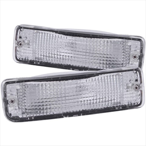 511019 Toyota Pickup 89-95 Parking Signal Lights, Chrome Clear