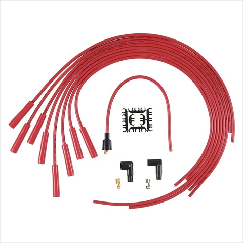 4040R 8 Mm. Super Stock Copper Universal Wire Set- Red