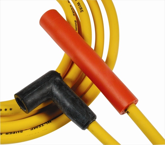 ACCEL 4076 8 Mm. Super Stock 4000 Series Yellow Graphite Spark Plug Wire Set ACCEL 4076 8 Mm. Super Stock 4000 Series Yellow Graphite Spark Plug Wire Set
