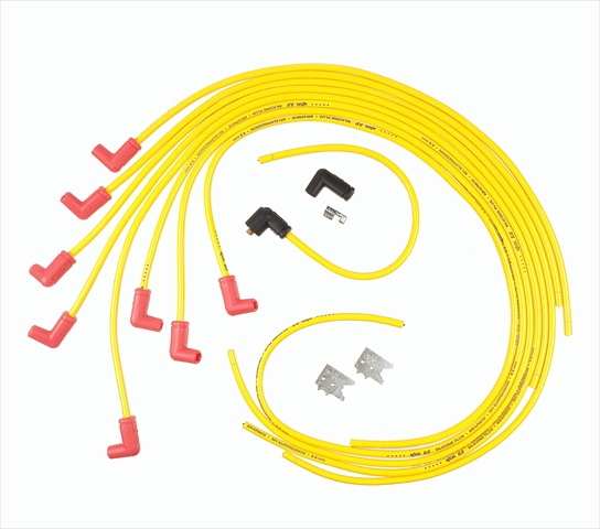 ACCEL 8021 Accel 8021 Spark Plug Wire Set of 8.8 Mm. - Spiral Wire Graphite Rfi Suppression Core Yellow ACCEL 8021 Accel 8021 Spark Plug Wire Set of 8.8 Mm. - Spiral Wire Graphite Rfi Suppression Core Yellow