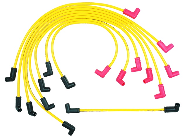 ACCEL 8848 Accel 8848 Spark Plug Wire Set- 8.8 Mm. - Spiral Wire - Custom Fit Wire - Yellow With Red Boots ACCEL 8848 Accel 8848 Spark Plug Wire Set- 8.8 Mm. - Spiral Wire - Custom Fit Wire - Yellow With Red Boots