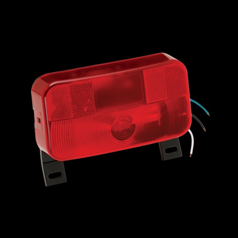 3092108 Tail Light With License Red Black Base